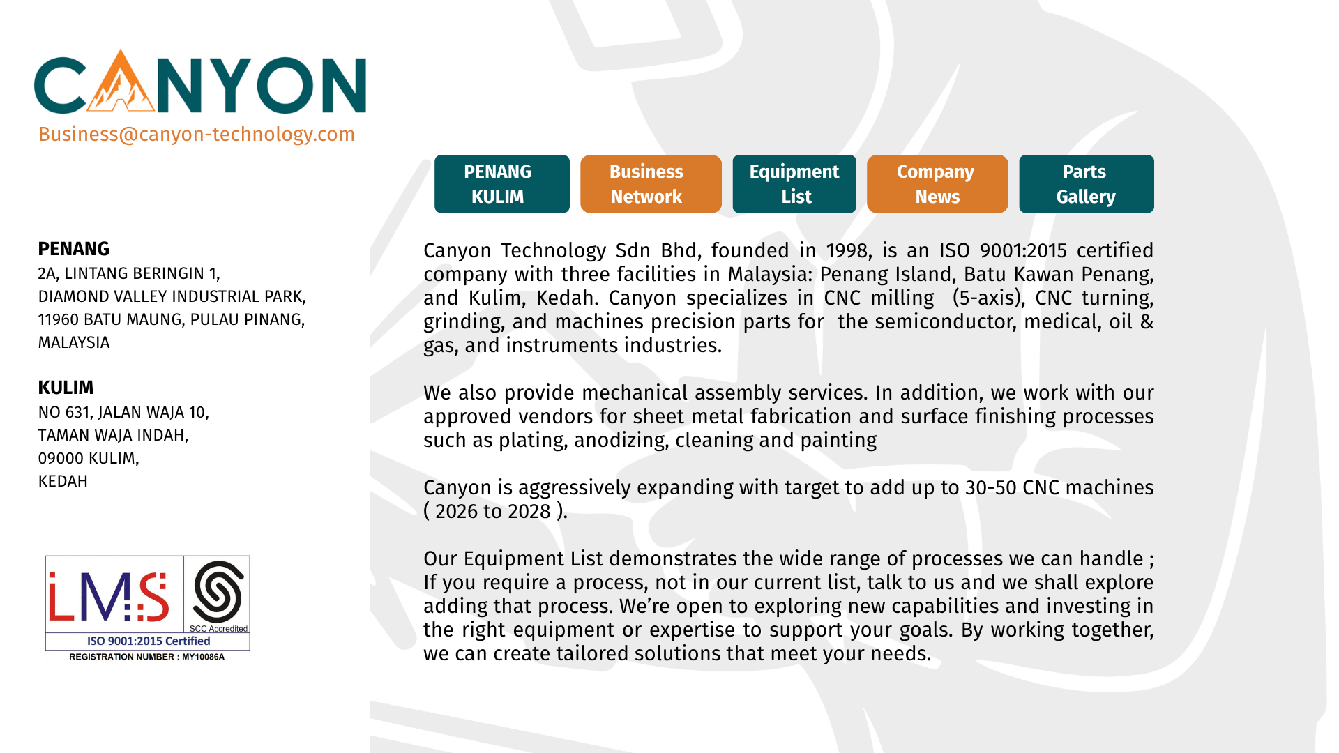 Canyon Technology - Page 1