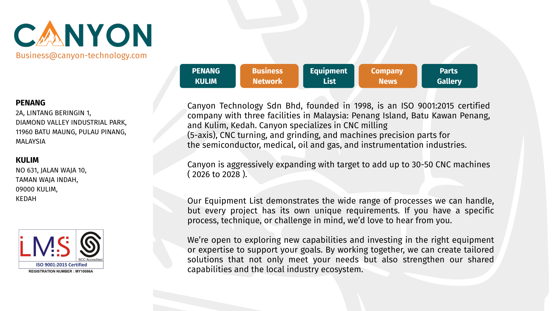 Canyon Technology - Page 1